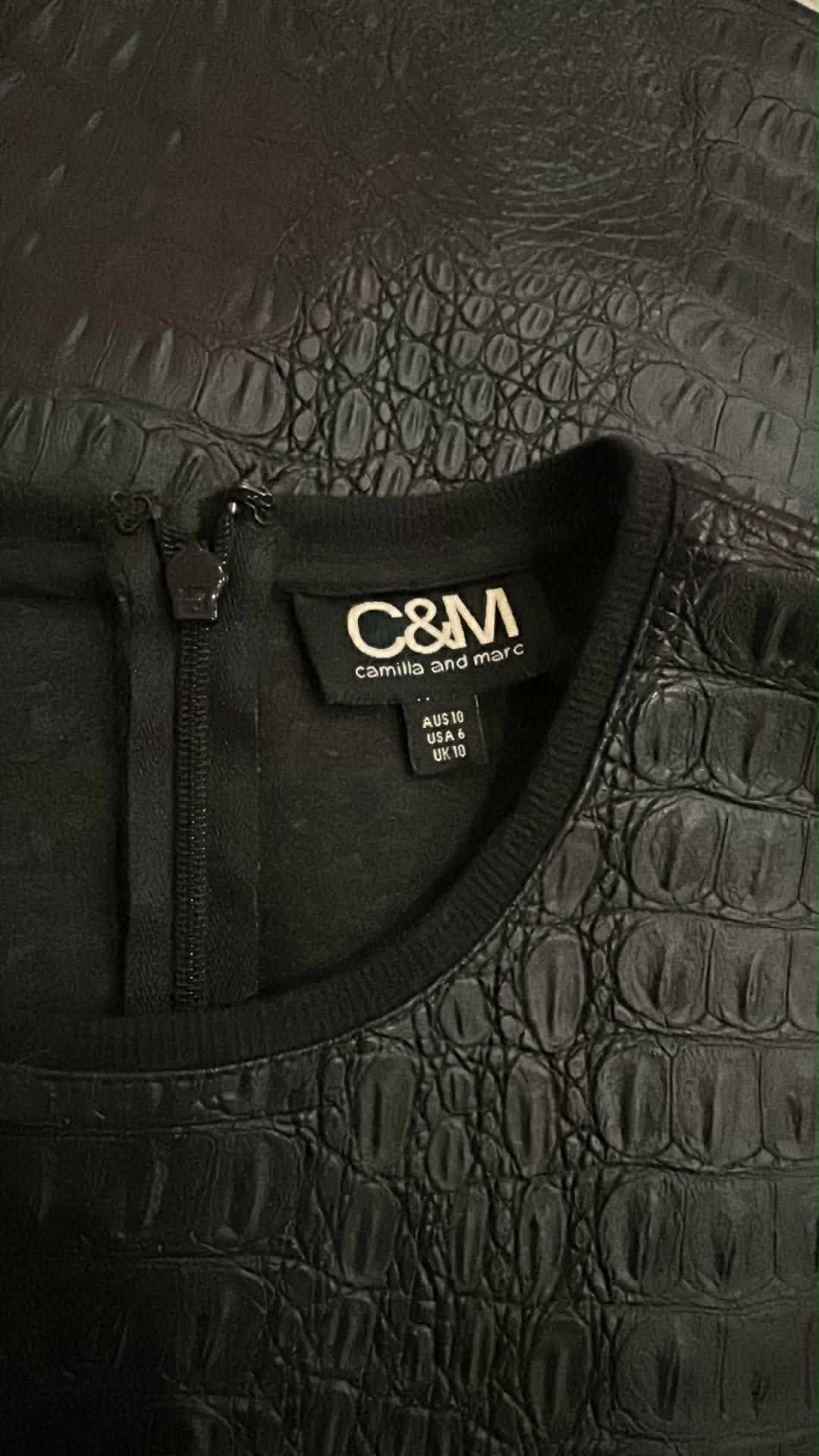 C&M Camilla and Marc brand label AU10 USA6 UK10 with back zip detail