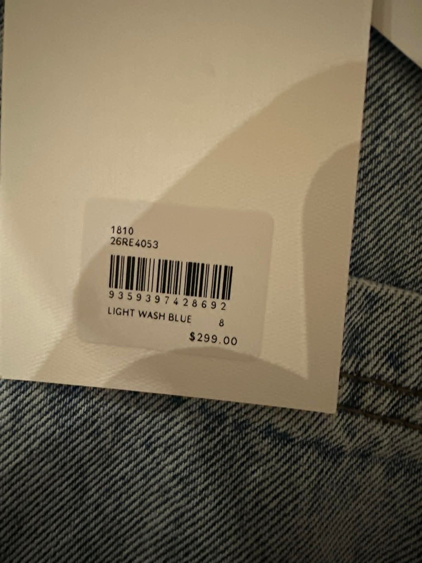 Aje Denim Button-Front Mini Skirt – Light Wash Blue, Size 8