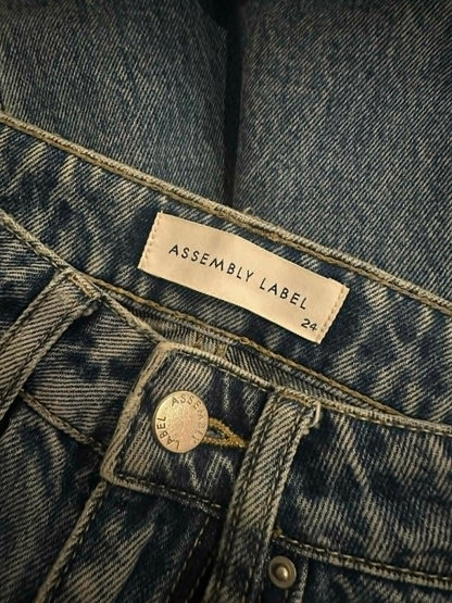 Assembly Label brand label and branded button size 24