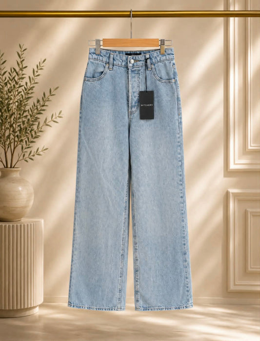 Witchery Hi Rise Wide Leg Jean — Vintage Wash