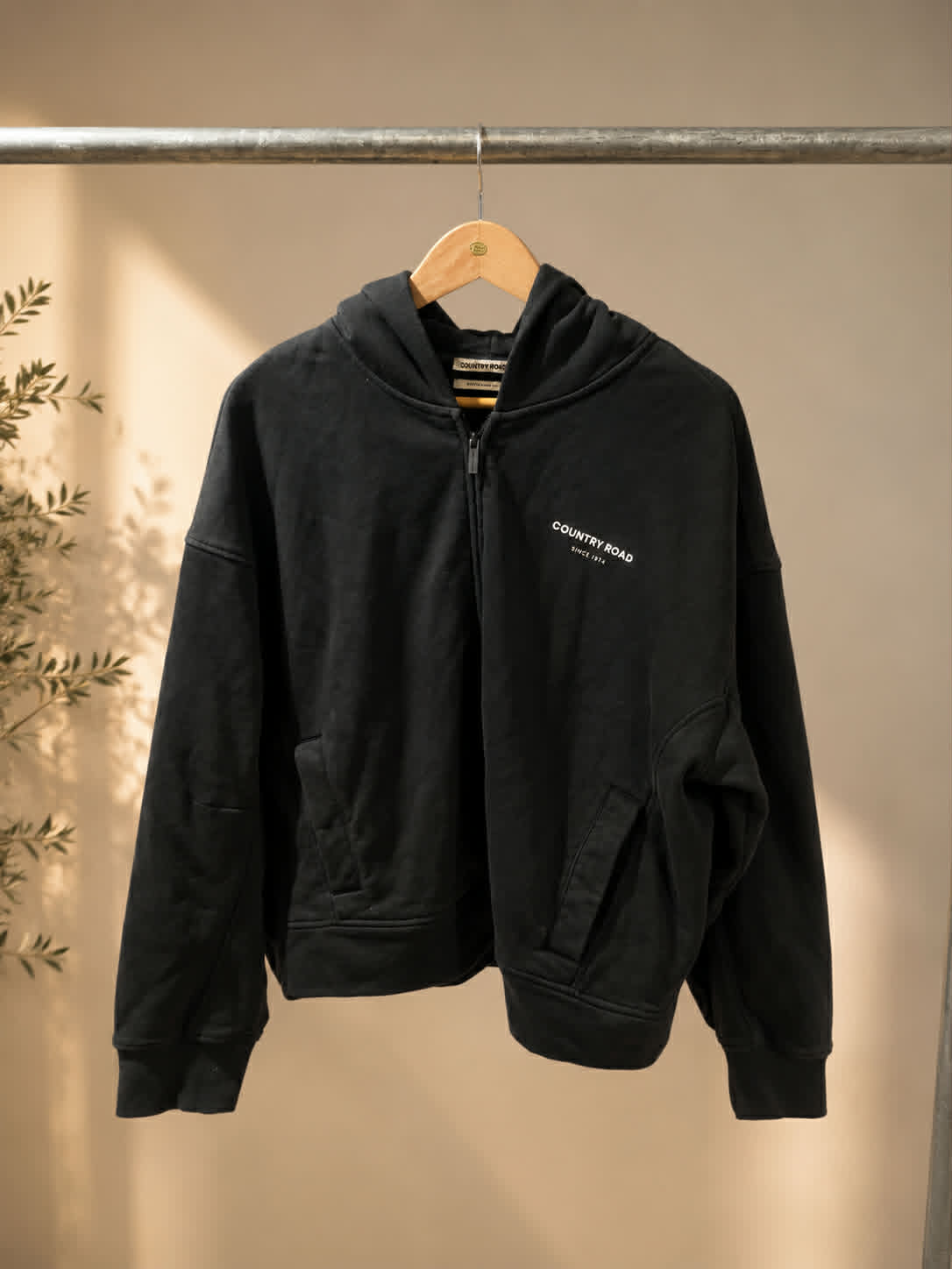 Country Road Logo Zip-Through Hoodie