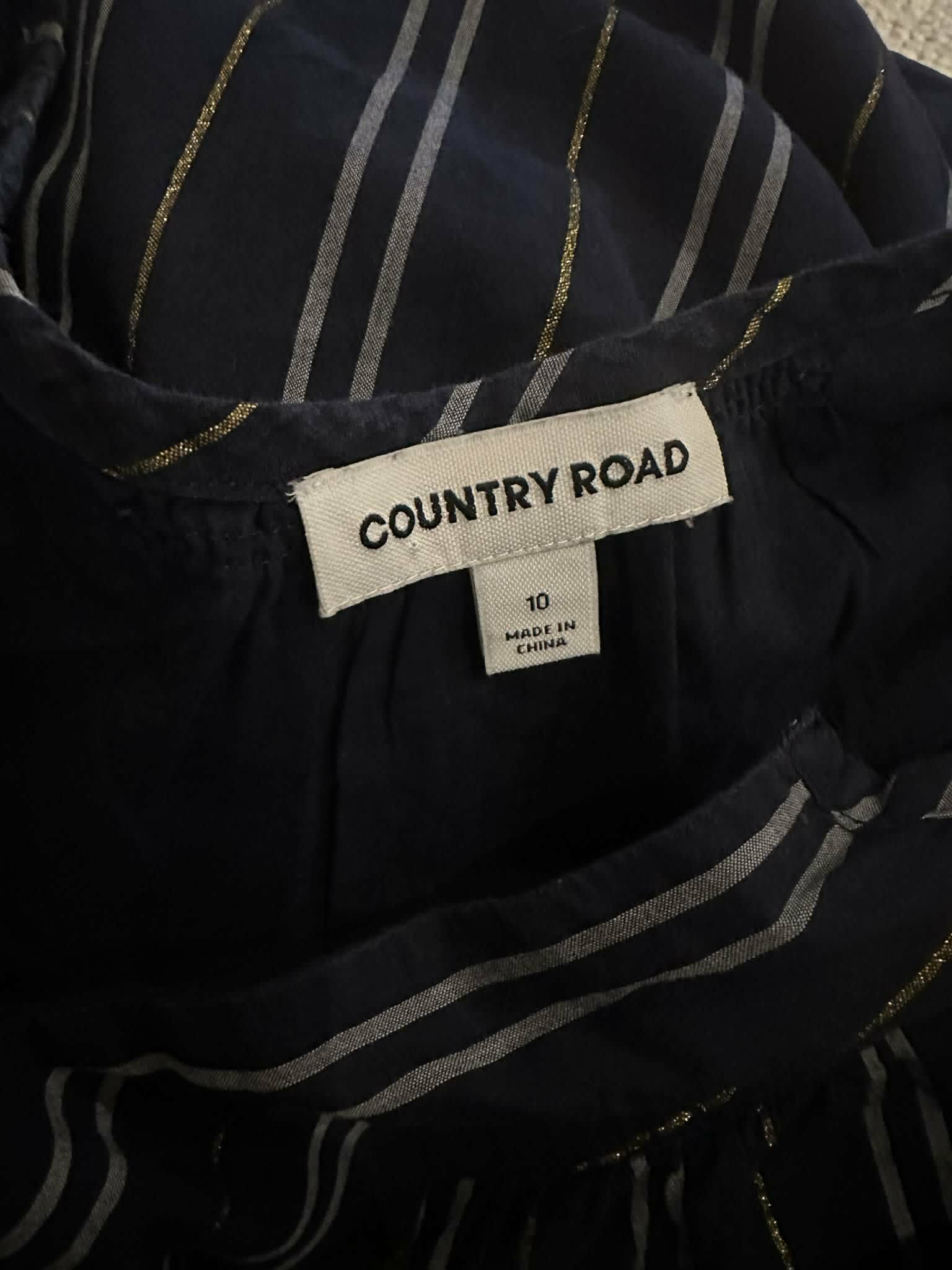 Country Road brand label size 10 made in China