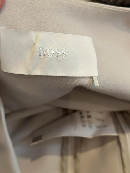 BOSS Hugo Boss woven brand label inside collar