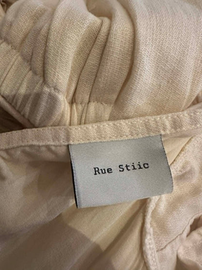 Rue Stiic Cream Tiered Midi Dress – Size M