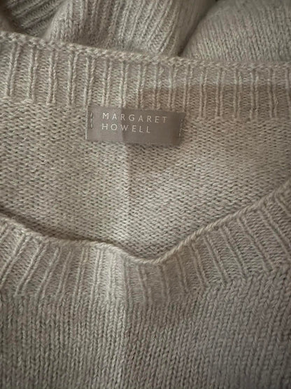 Margaret Howell Cotton Cashmere Crew Neck Sweater — Size 12