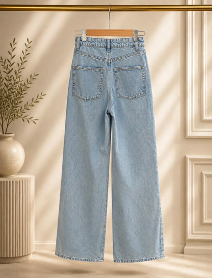 Witchery Hi Rise Wide Leg Jean — Vintage Wash