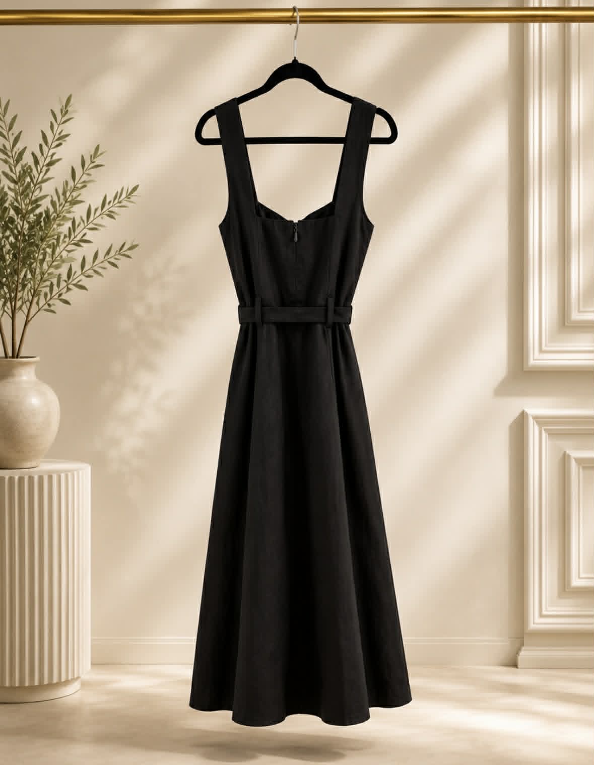 Forever New Maja Denim Dress — Black