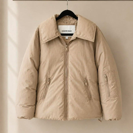 Country Road Puffer Jacket – Sand
