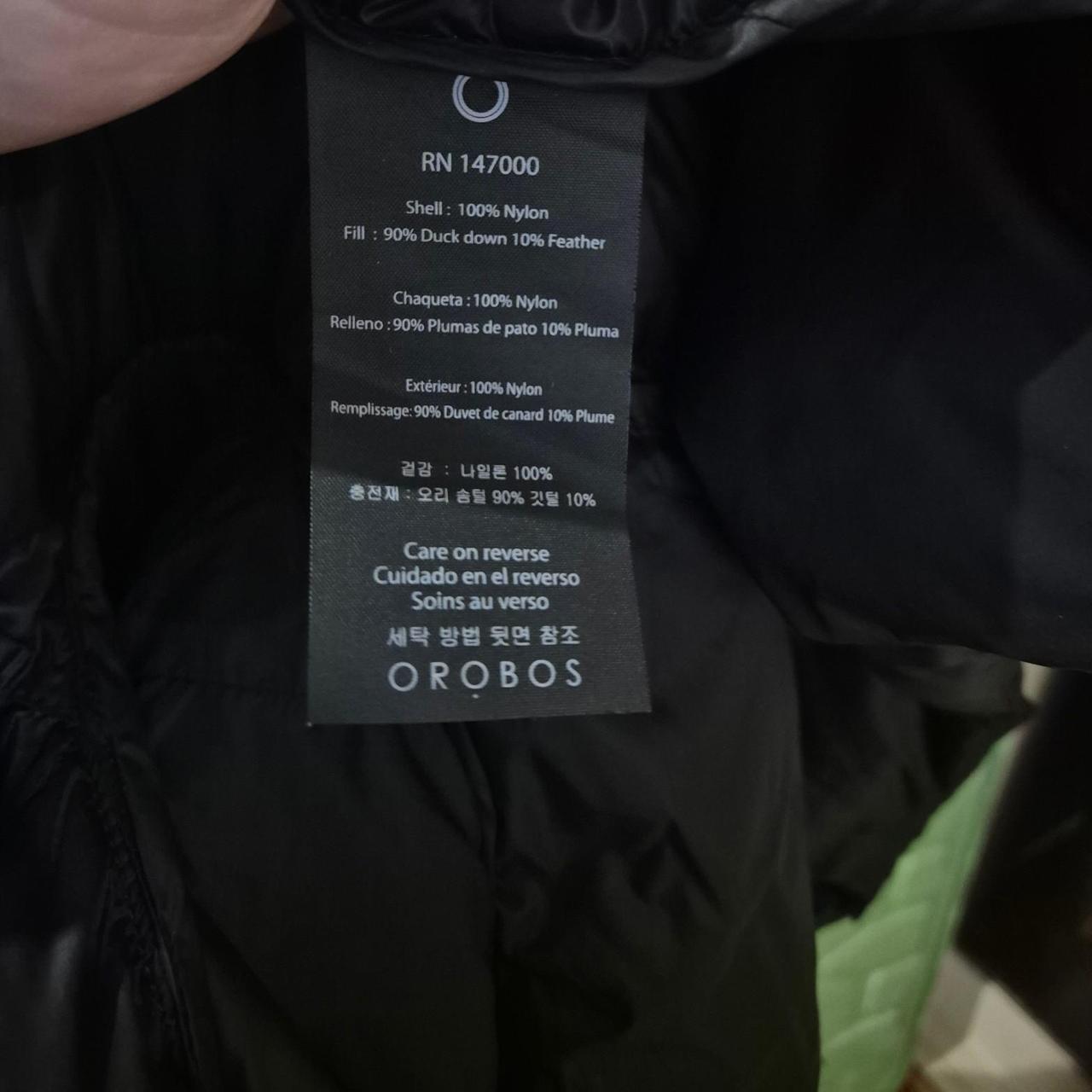 Orobos Down Filled Puffer Jacket — Size M
