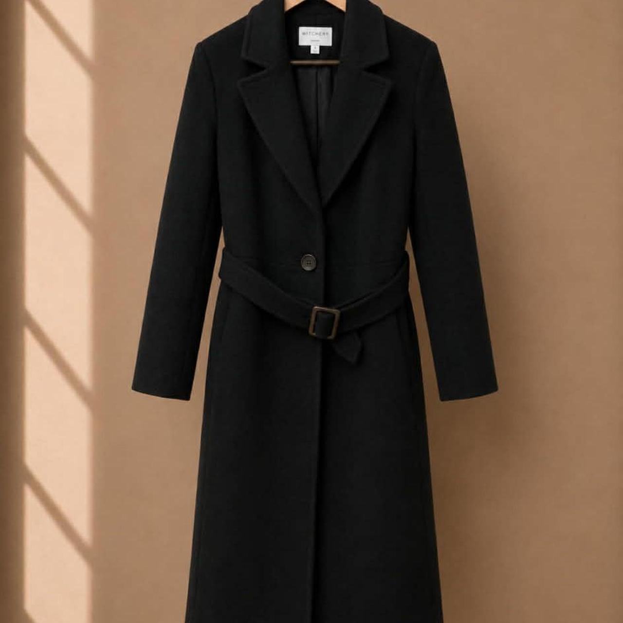 Witchery 100% Wool Belted Long Coat