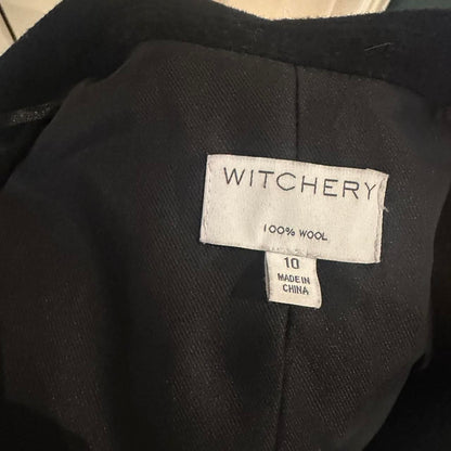 Witchery 100% Wool Belted Long Coat