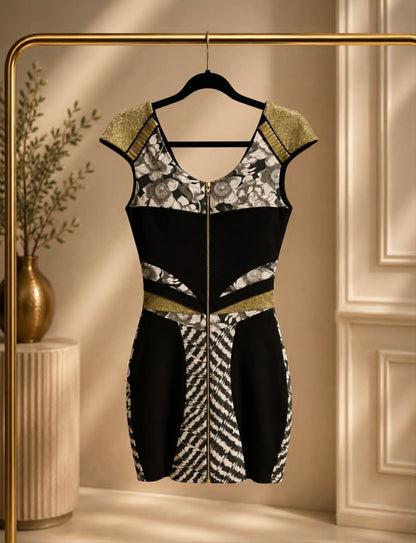 Sass & Bide Floral Tracks dress — back view