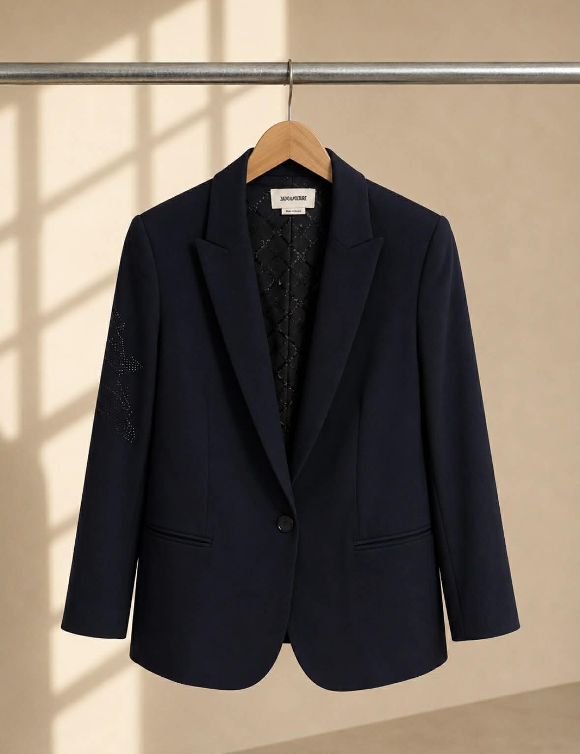Zadig & Voltaire Viva Arrow Strass Blazer — EU 38 / AU 10
