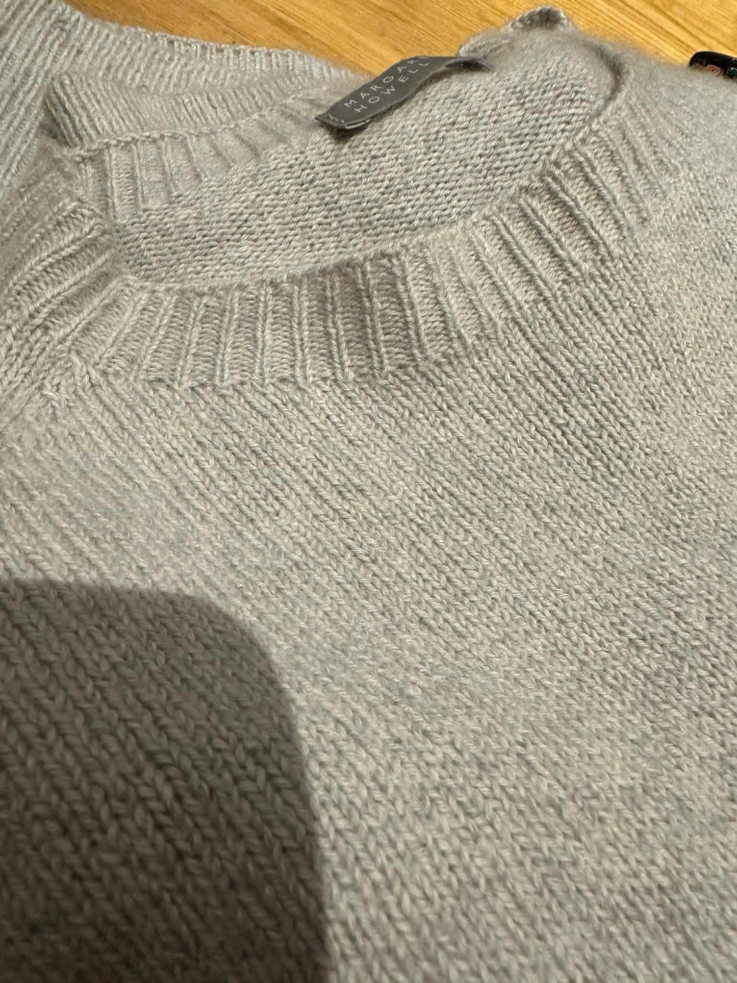 Margaret Howell Cotton Cashmere Crew Neck Sweater — Size 12