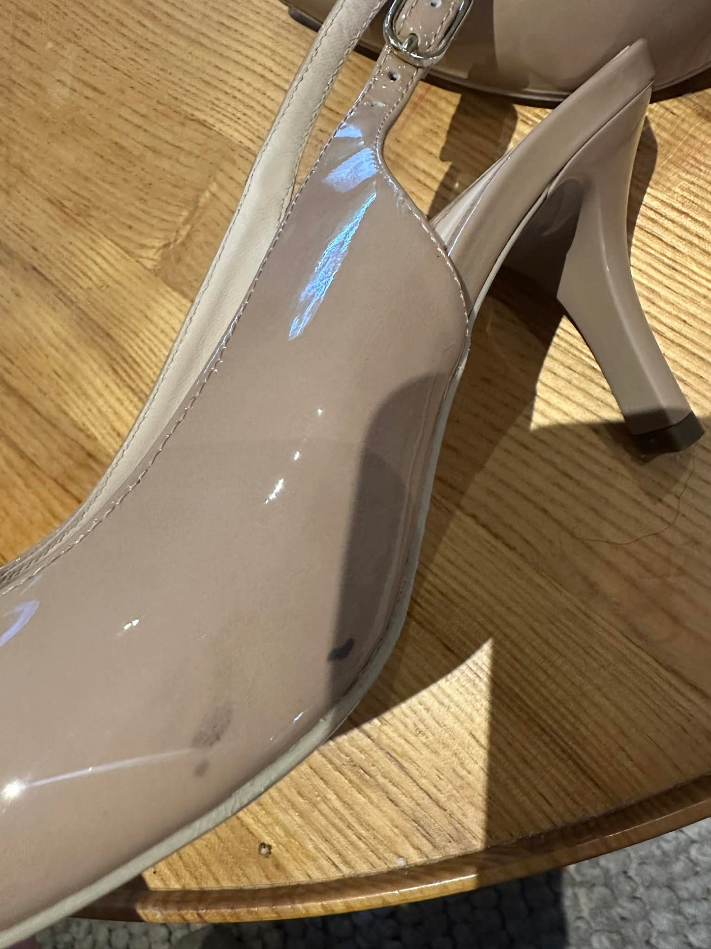 Nero Giardini Leather Slingback Heels
