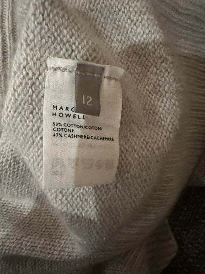 Margaret Howell Cotton Cashmere Crew Neck Sweater — Size 12