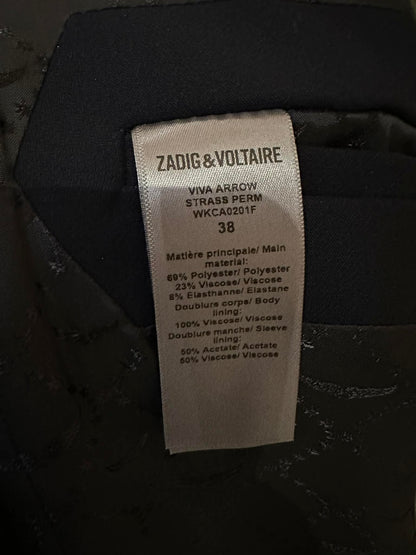 Zadig & Voltaire Viva Arrow Strass Blazer — EU 38 / AU 10