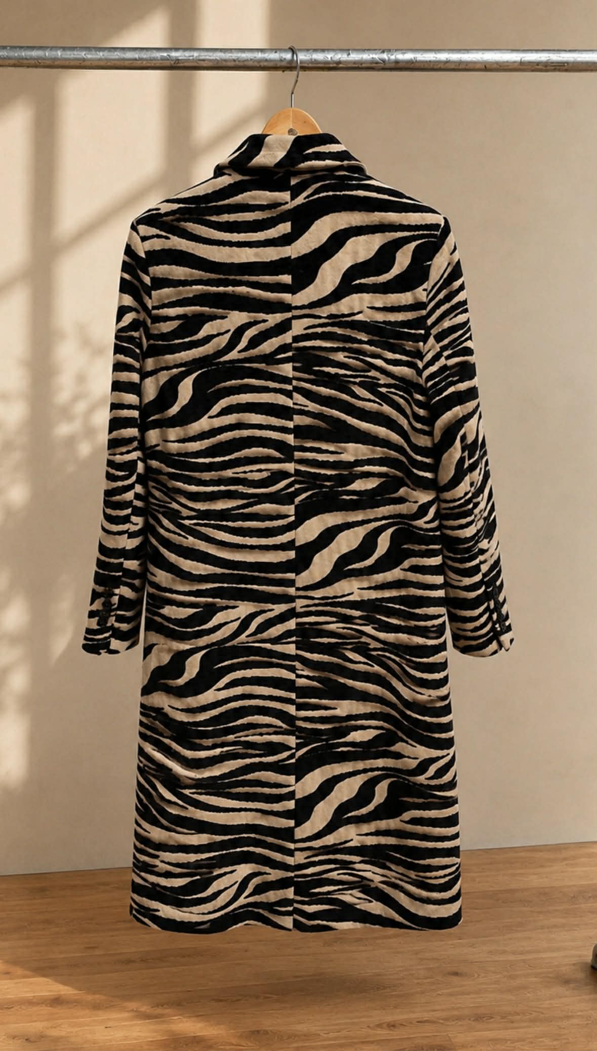 Scotch & Soda Zebra Print Coat — Size M
